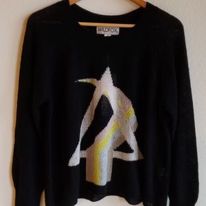 NWT Wildfox Essex Spectrum Pullover Sweater Small